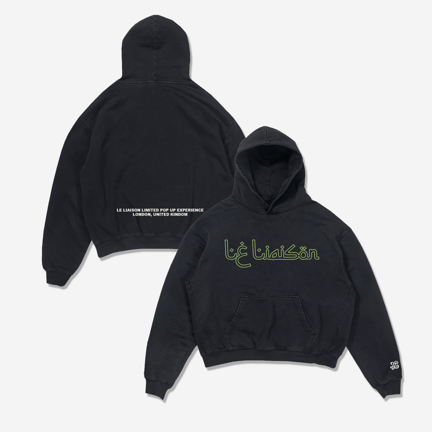 LE LIAISON EXCLUSIVE LONDON POP UP HOODIE